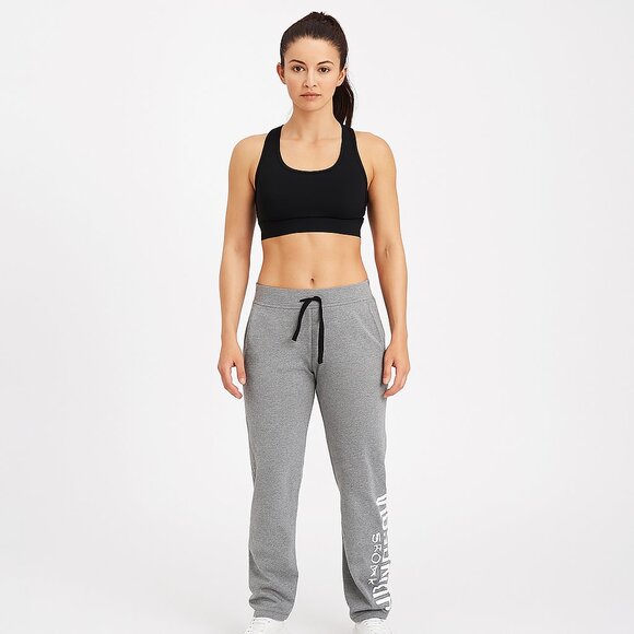 Women's Gray Track Pants Sweatpants - Picture 1 of 4
